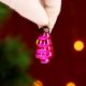 25 Pieces Pink Tiny Christmas Ornaments 